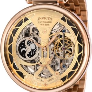 Invicta Herrklocka 38326 Objet D Art Gulguldstonad/Stål Ø46 mm