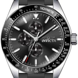 Invicta Herrklocka 38402 Aviator Svart/Gummi Ø45 mm