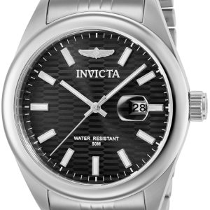 Invicta Herrklocka 38409 Aviator Svart/Stål Ø43 mm