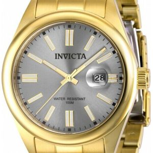 Invicta Herrklocka 38461 Pro Diver Grå/Gulguldtonat stål Ø43 mm