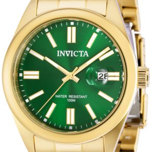 Invicta Herrklocka 38464 Pro Diver Grön/Gulguldtonat stål Ø43 mm