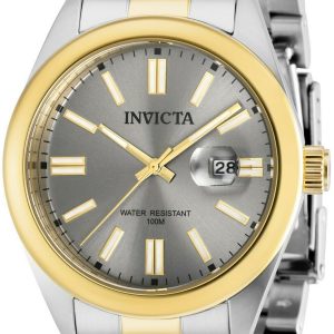 Invicta Herrklocka 38467 Pro Diver Grå/Gulguldtonat stål Ø43 mm