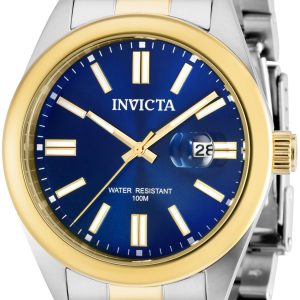 Invicta Herrklocka 38468 Pro Diver Blå/Gulguldtonat stål Ø43 mm