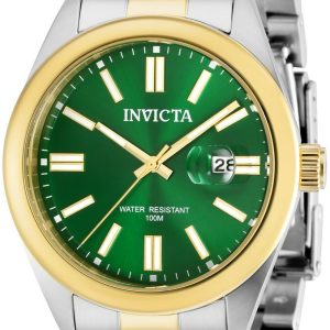 Invicta Herrklocka 38470 Pro Diver Grön/Gulguldtonat stål Ø43 mm