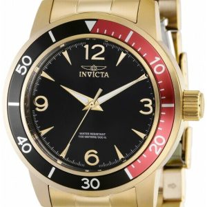 Invicta Herrklocka 38522 Specialty Svart/Gulguldtonat stål Ø45 mm