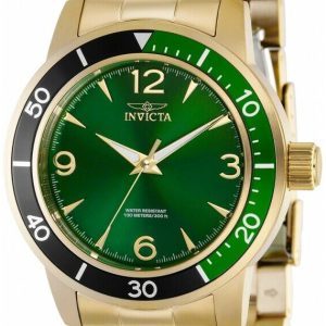 Invicta Herrklocka 38523 Specialty Grön/Gulguldtonat stål Ø45 mm