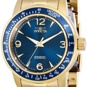 Invicta Herrklocka 38529 Specialty Blå/Gulguldtonat stål Ø45 mm