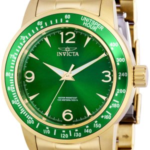 Invicta Herrklocka 38532 Specialty Grön/Gulguldtonat stål Ø45 mm