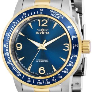 Invicta Herrklocka 38533 Specialty Blå/Gulguldtonat stål Ø45 mm