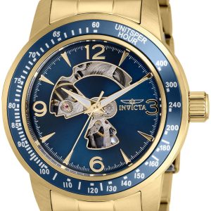 Invicta Herrklocka 38554 Specialty Blå/Gulguldtonat stål Ø45 mm