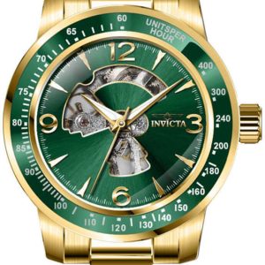 Invicta Herrklocka 38557 Specialty Grön/Gulguldtonat stål Ø45 mm