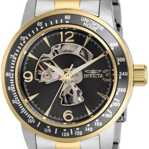 Invicta Herrklocka 38560 Specialty Svart/Gulguldtonat stål Ø45 mm