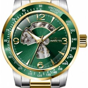 Invicta Herrklocka 38561 Specialty Grön/Gulguldtonat stål Ø45 mm