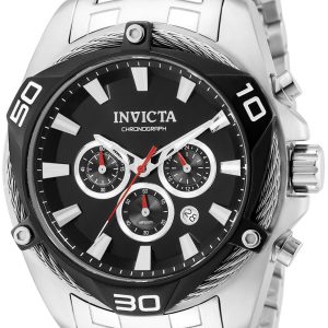 Invicta Herrklocka 38569 Bolt Svart/Stål Ø50 mm