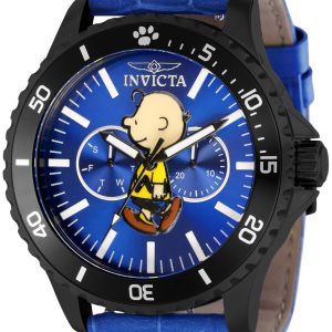 Invicta Herrklocka 38641 Character Blå/Läder Ø48 mm