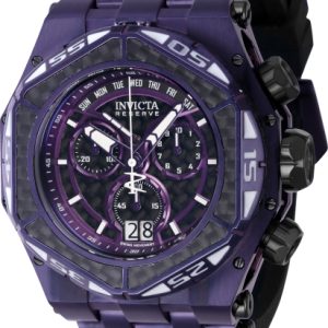 Invicta Herrklocka 38901 Carbon Hawk Lila/Plast Ø54.5 mm