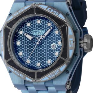 Invicta Herrklocka 38910 Carbon Hawk Blå/Gummi Ø54.5 mm