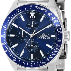 Invicta Herrklocka 38965 Aviator Blå/Stål Ø45 mm