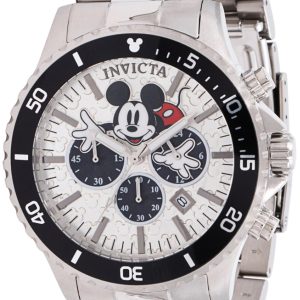 Invicta Herrklocka 39049 Disney Silverfärgad/Stål Ø48 mm