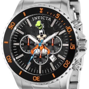 Invicta Herrklocka 39055 Disney Svart/Stål Ø48 mm