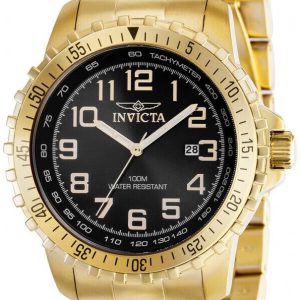 Invicta Herrklocka 39119 Specialty Svart/Gulguldtonat stål Ø45.5 mm