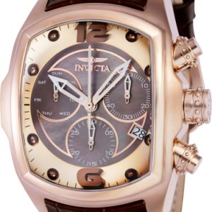 Invicta Herrklocka 39131 Lupah Roséguldstonad/Läder Ø46.8 mm