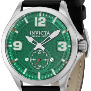 Invicta Herrklocka 39186 Aviator Grön/Läder Ø44 mm