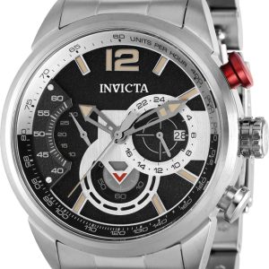 Invicta Herrklocka 39658 Aviator Svart/Stål Ø46 mm