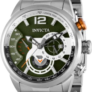 Invicta Herrklocka 39659 Aviator Grön/Stål Ø46 mm