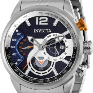 Invicta Herrklocka 39665 Aviator Blå/Stål Ø46 mm