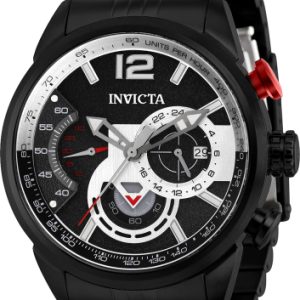 Invicta Herrklocka 39667 Aviator Svart/Stål Ø46 mm