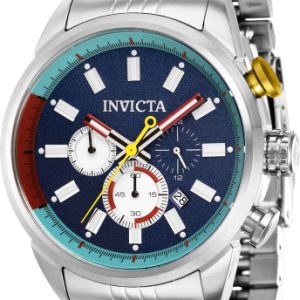 Invicta Herrklocka 39945 Aviator Blå/Stål Ø46 mm