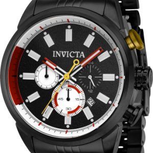 Invicta Herrklocka 39947 Aviator Svart/Stål Ø46 mm