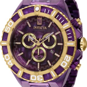 Invicta Herrklocka 40206 Jason Taylor Lila/Stål Ø60 mm