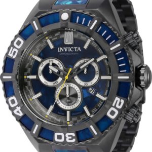 Invicta Herrklocka 40208 Jason Taylor Blå/Stål Ø60 mm