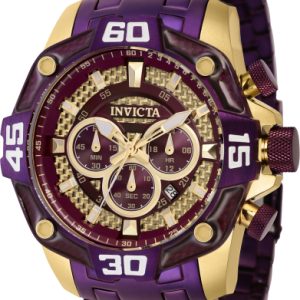 Invicta Herrklocka 40260 Pro Diver Lila/Stål Ø52 mm