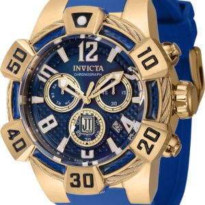 Invicta Herrklocka 40442 Jason Taylor Blå/Gulguldtonat stål Ø52 mm