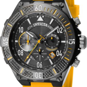 Invicta Herrklocka 40499 Aviator Svart/Gummi Ø50 mm