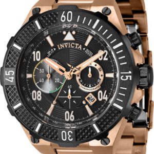 Invicta Herrklocka 40509 Aviator Grå/Roséguldstonat stål Ø50 mm