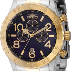 Invicta Herrklocka 40603 Specialty Blå/Gulguldtonat stål Ø50 mm