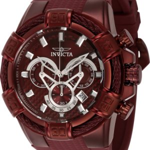 Invicta Herrklocka 40662 Bolt Röd/Stål Ø52 mm