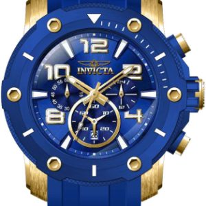 Invicta Herrklocka 40814 Pro Diver Blå/Gulguldtonat stål Ø51.5 mm