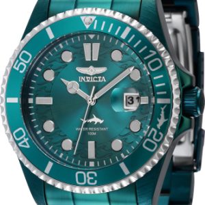 Invicta Herrklocka 40944 Pro Diver Grön/Stål Ø43 mm