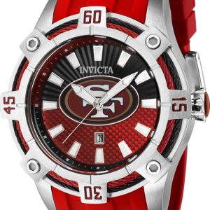 Invicta Herrklocka 42063 NFL Röd/Stål Ø40 mm