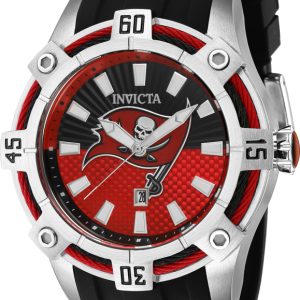 Invicta Herrklocka 42072 NFL Svart/Stål Ø40 mm