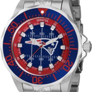 Invicta Herrklocka 42127 NFL Blå/Stål Ø47 mm