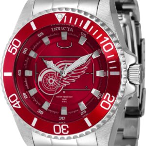 Invicta Herrklocka 42256 NHL Röd/Stål Ø47 mm