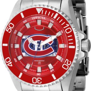 Invicta Herrklocka 42261 NHL Röd/Stål Ø47 mm