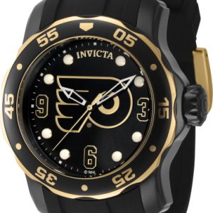 Invicta Herrklocka 42308 NHL Svart/Stål Ø48 mm