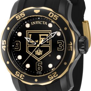 Invicta Herrklocka 42309 NHL Svart/Stål Ø48 mm